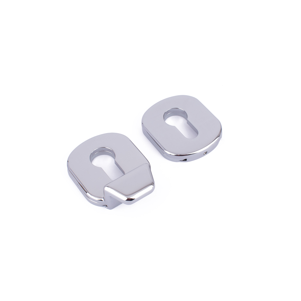 Timber Series Euro Cylinder Pull and Escutcheon - Hardex Chrome